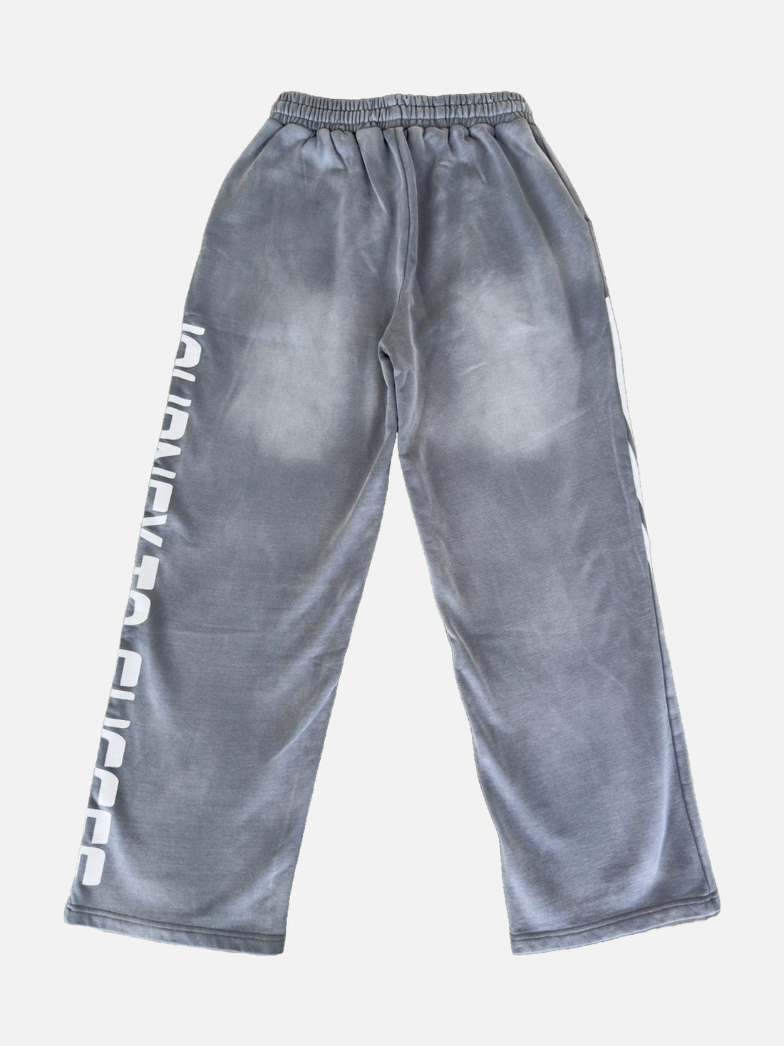 Faith Over Fear Jogger in grijs, voorkant