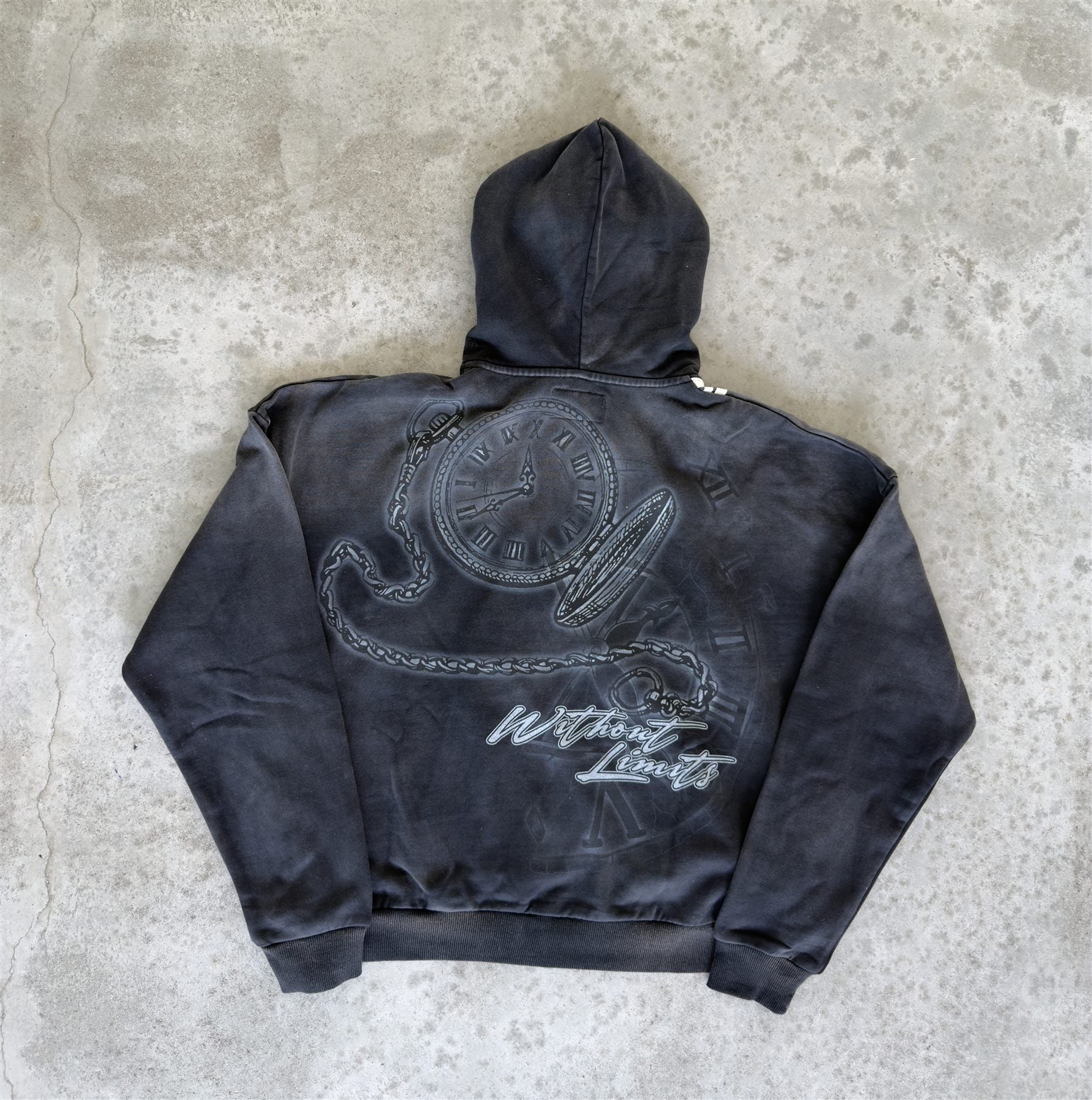 Hoodie Zwart achterkant