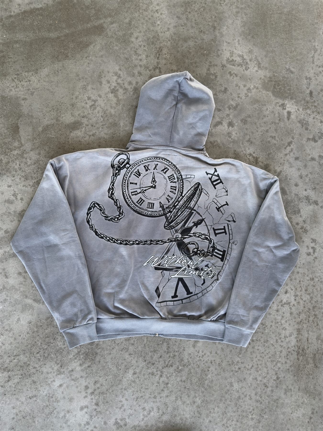 Hoodie Grijs achterkant