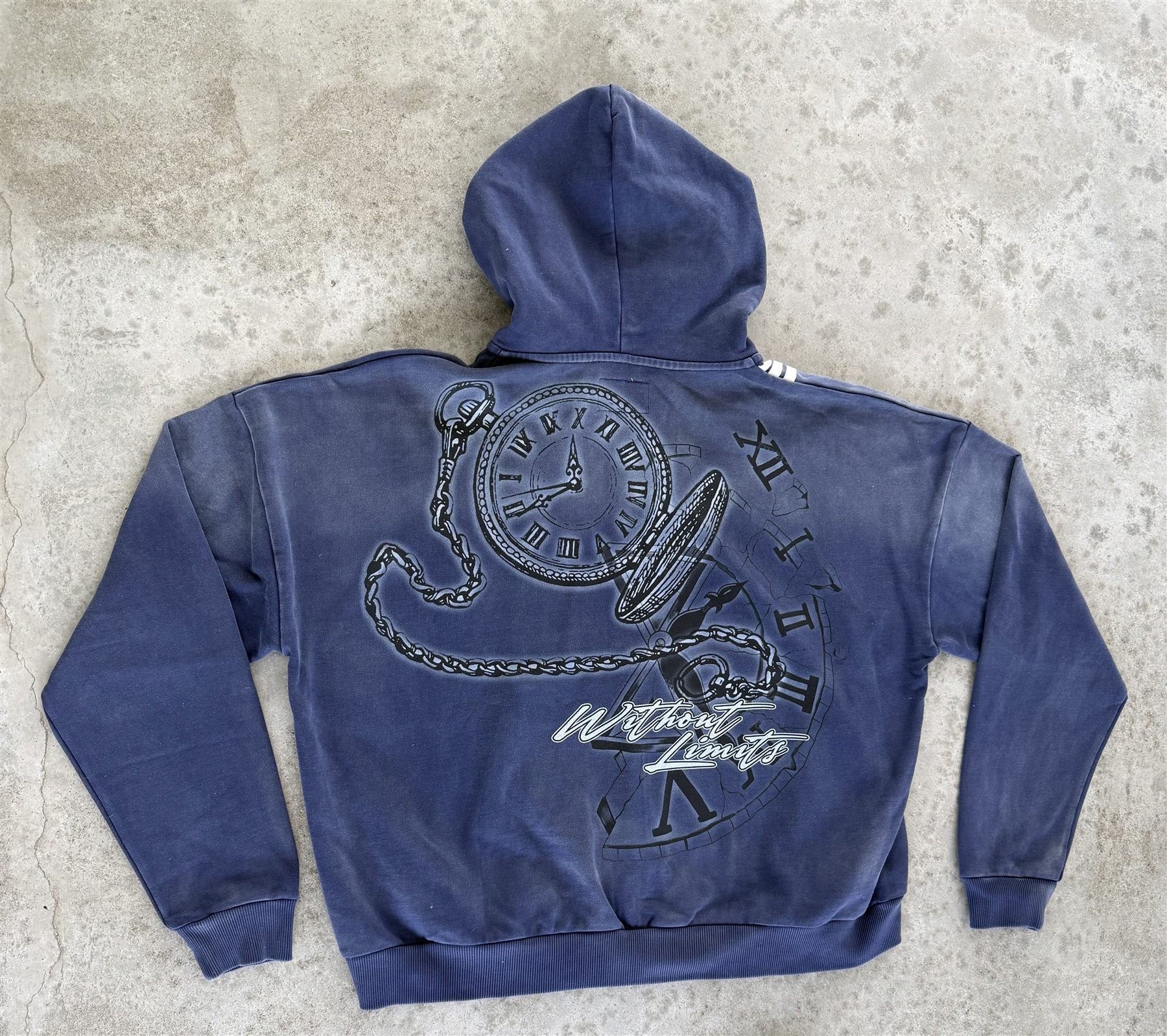 Hoodie Navy achterkant